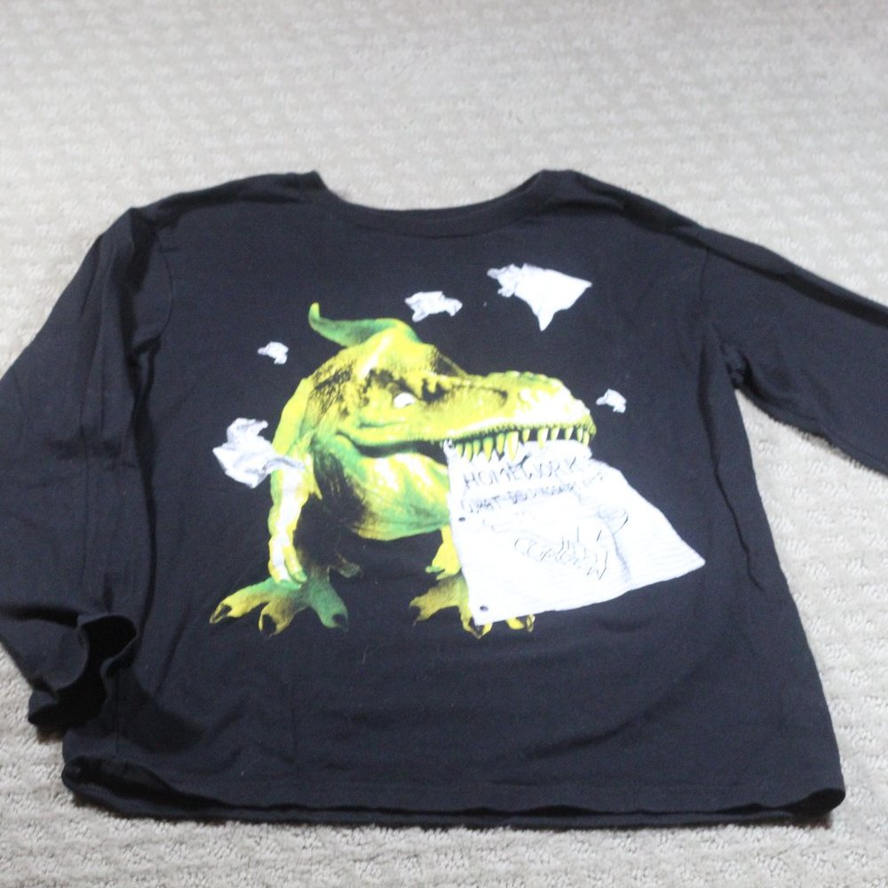 Children's Place Boys Large Dinosaur Long Sleeve T-Shirt